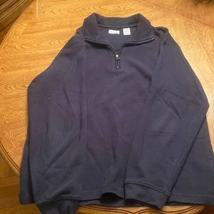 ‼️ Mens, Navy Blue Izod 1/4 zip up sweater, size Large ‼️